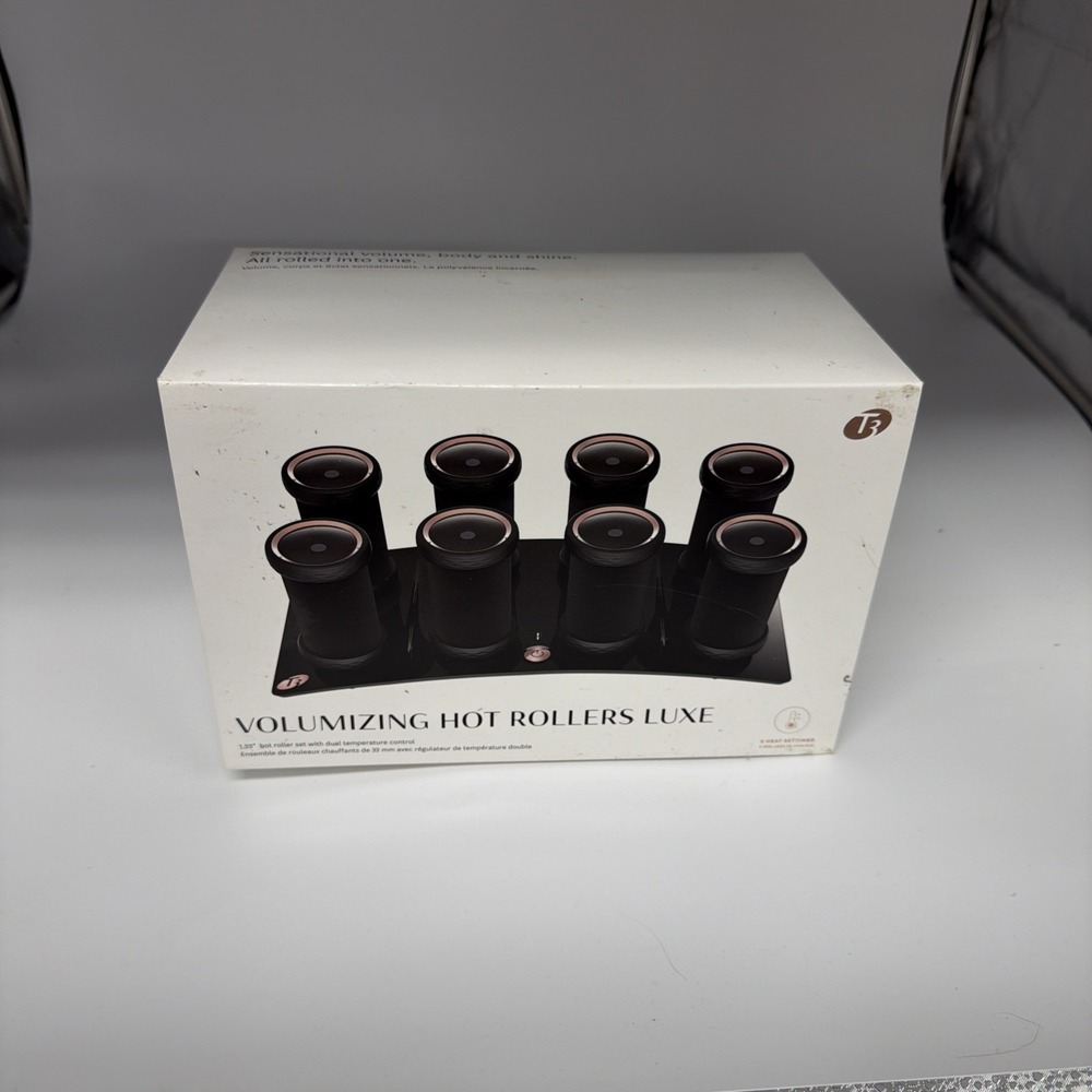 T3 Volumizing Hot Rollers Luxe Set 1" Roll Dual Temperature Control 73710 SEALED